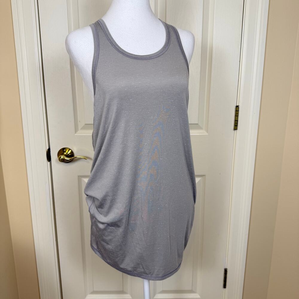 Lululemon Goal Up Tank Top Heather Grey Size 8 or 10 Athleisure Workout VGUC